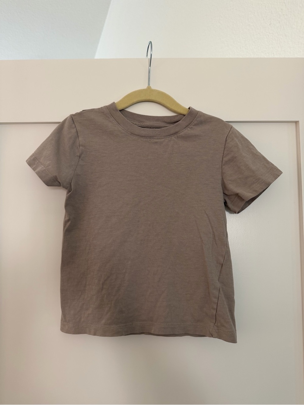 H&M Kids Short Sleeve Crewneck T-Shirt - Taupe